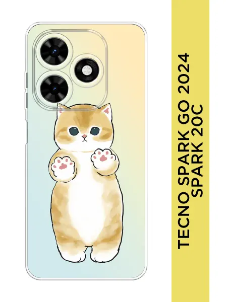 Almoa Чехол на Tecno Spark Go 2024 20C кот