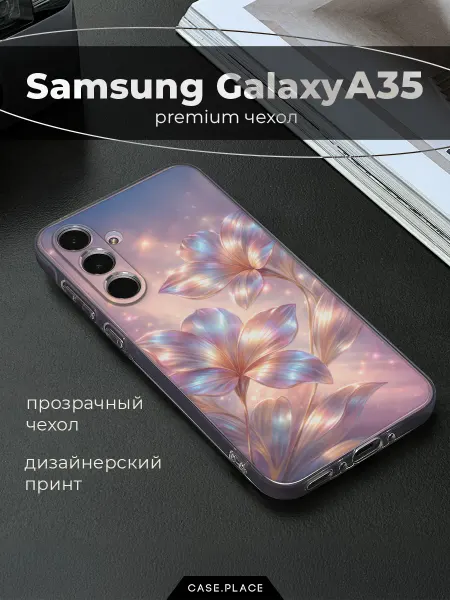 Case Place Чехол на Samsung A35 5G с цветочками