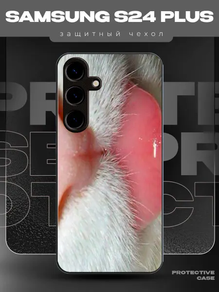 MeowCase Чехол на Samsung S24 Plus с принтом Y2K с котиком