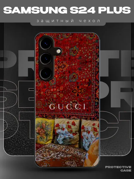 MeowCase Чехол на Samsung S24 Plus с принтом Гуччи ковер
