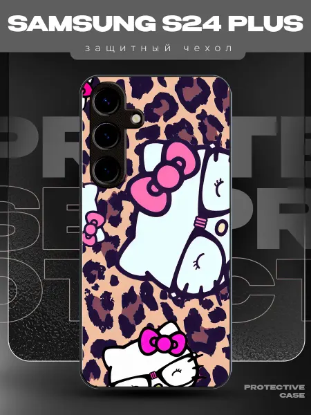 MeowCase Чехол на Samsung S24 Plus с принтом хеллоу китти