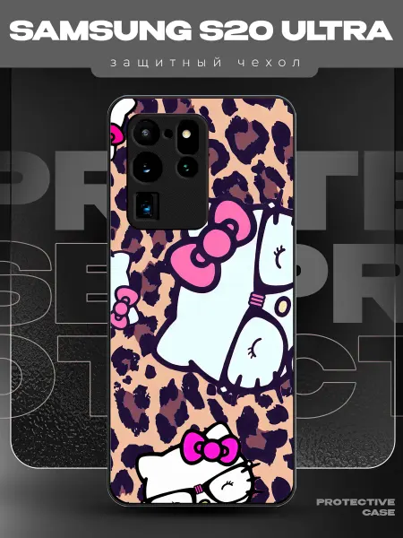 MeowCase Чехол на Samsung S20 Ultra с принтом хеллоу китти