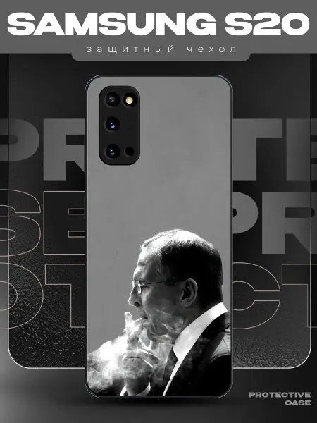 MeowCase Чехол на Samsung S20 с принтом Лавров мем