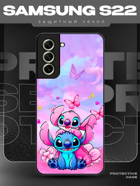 MeowCase Чехол на Samsung S22 с принтом стич