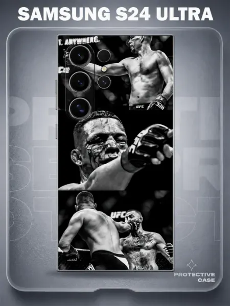 MeowCase Чехол на Samsung S24 Ultra с принтом ufc бокс
