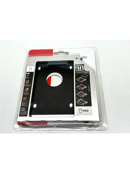Адаптер 9 5 мм для HDD SATA 2 5" в слот DVD ноутбука