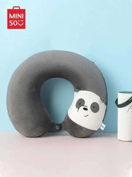Miniso Подушка для путешествий с эффектом памяти We Bare Bears