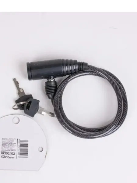 TechTeam Замок велосипедный 800х6 mm под ключ