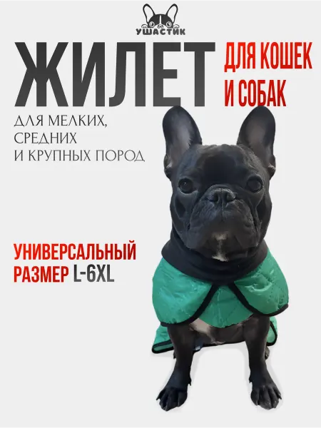 УШАСТИК Жилет попона для собак