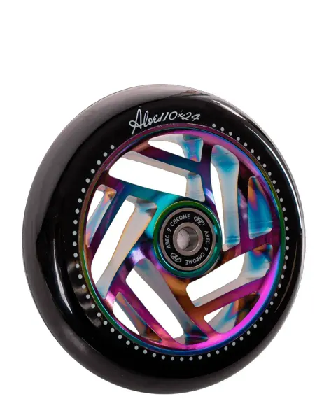 TechTeam Колесо для самоката X-Treme 110*24мм, Aloe, neochrome