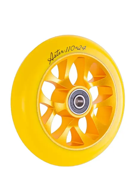 TechTeam Колесо для самоката X-Treme 110*24мм, Aster, yellow