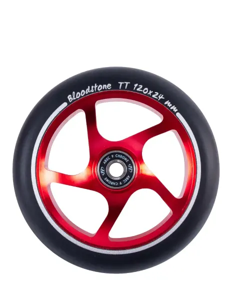 TechTeam Колесо для самоката X-Treme 120*24мм, Bloodstone, black