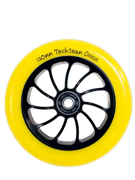 TechTeam Колесо для самоката X-Treme 120*24мм, Onion, yellow