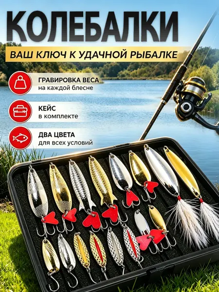 Yuzont Набор блесен колбалок 16шт