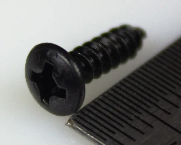 Paxphil WO3012-BK, саморез для панели, крышек Fender Style черные (12 x 3mm)