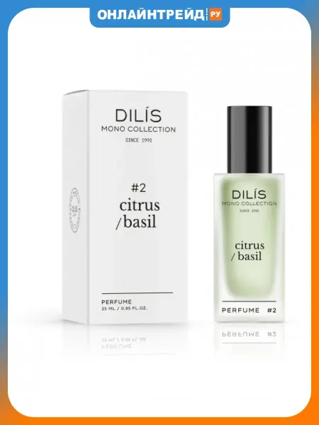 Dilis Parfum Женские духи Mono Collection Citrus Basil, 25 мл