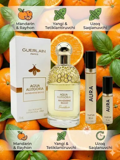 Туалетная вода для женщин и мужчин: Mandarine Basilic Harvest Guerlain, унисекс парфюм