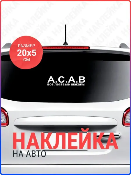 Live Car Наклейка на авто А.С.А.В