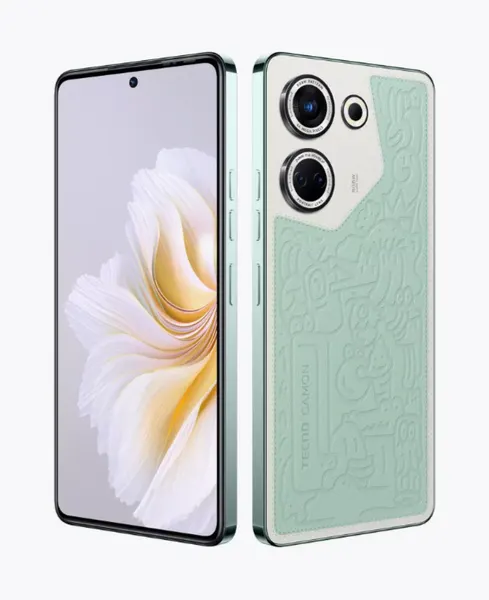 Смартфон Tecno Camon 20, 8ГБ/256ГБ, 6,67", 5000мАч, Android 13, зеленый