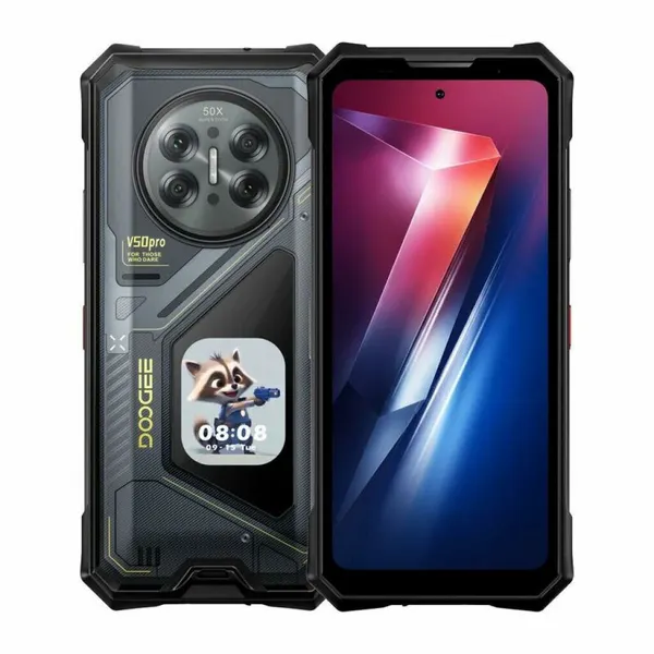 Смартфон Doogee V50 Pro, 5G, NFC, IP68/IP69K/MIL-STD-810H, 16/1Tb, Phantom Black (Черный)