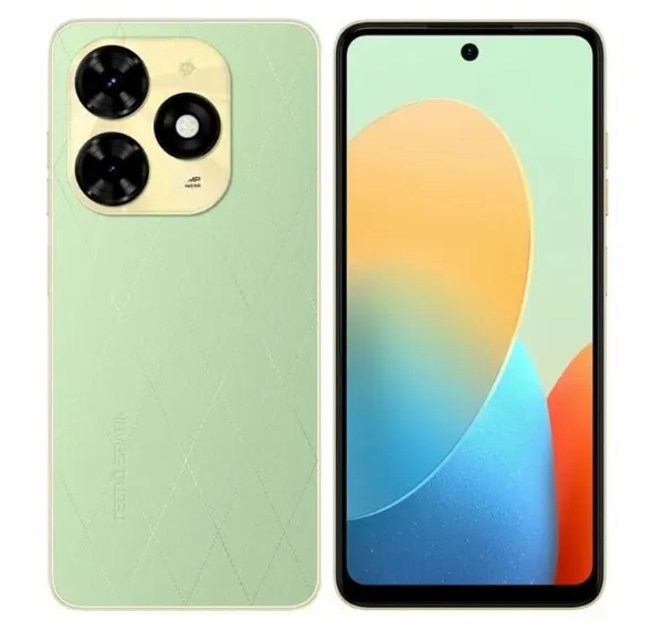 6,56" Смартфон Tecno SPARK 20C 4/256 ГБ (SPARK_20C) 2023, зеленый