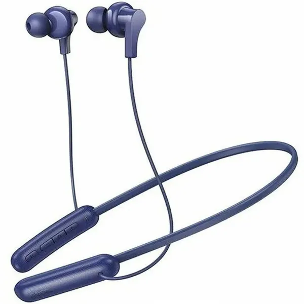 Bluetooth наушники вкладыши с микрофоном Hoco ES75 с микрофоном, мобильная гарнитура, с дугой, синие