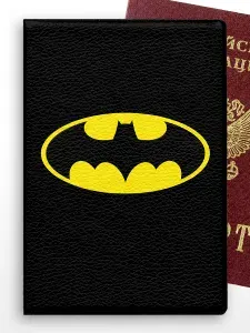 Обложка на паспорт Бэтмен лого DC Batman logo