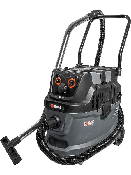 BORT Строительный пылесос с розеткой BAX-600E +ПОДАРОК!