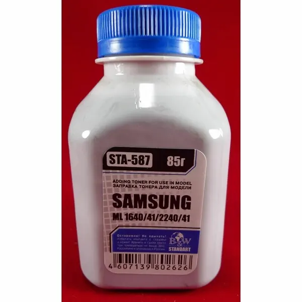 Тонер SAMSUNG ML-1640/41/1910 Black&White Standart фас. Россия 85 г