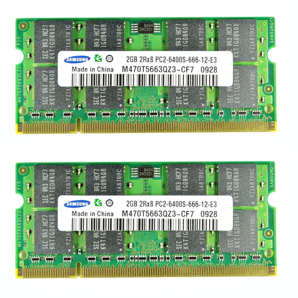 Оперативная память Samsung 4Gb (2x2) DDR2 SO-DIMM 800MHz PC2-6400S
