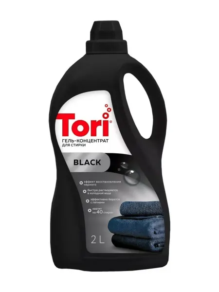 Tori Гель для стирки Тори Black, для темного белья, 2 л