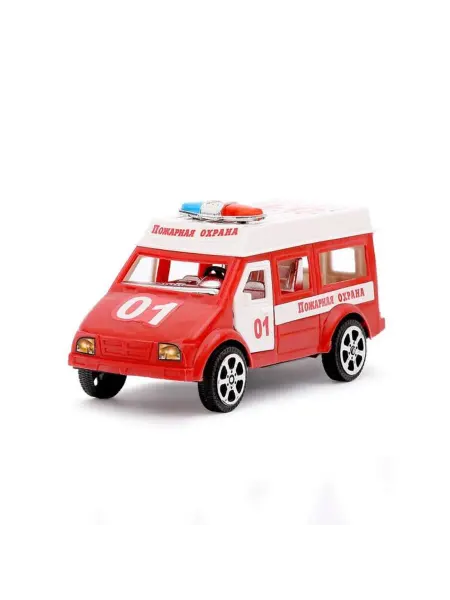 Инерционная машина "Пожарная охрана" игрушка для детей, 2 шт