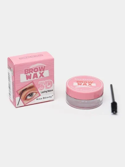 Гель для укладки и фиксации бровей, мыло - воск для укладки Kiss Beauty