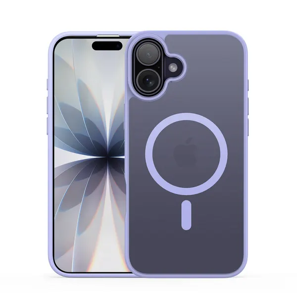 Матовый защитный чехол светло-фиолетового цвета с MagSafe для iPhone 17, серия Yind Series от Dux Ducis