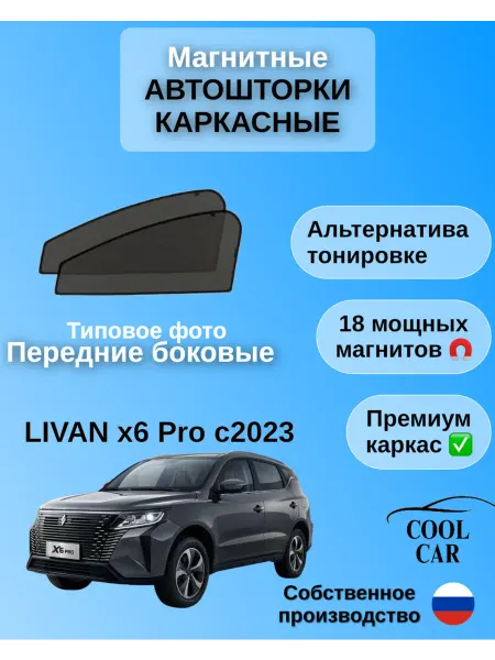 COOL CAR АВТОШТОРКИ для Livan x6 Pro c 2023