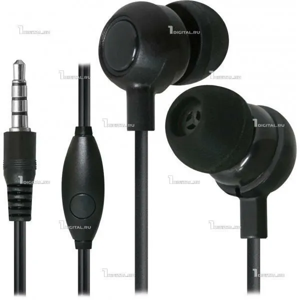 Гарнитура Defender для смартфона Pulse 429 черная (наушники-вкладыши+микрофон) (63429)