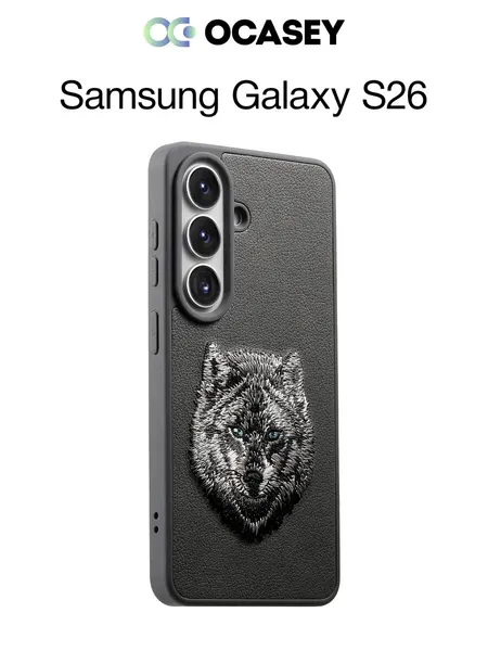Чехол О'Кейси "Пинтерс", для Samsung Galaxy S26, с принтом, серый