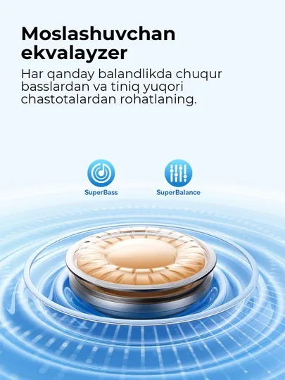 Беспроводные наушники Baseus Bass BP1 Pro TWS с ANC, LDAC, 55 ч - Наушники