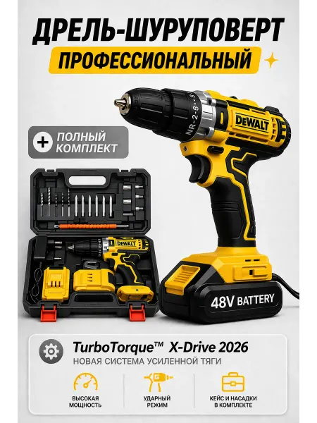 DeWalt Шуруповерт аккумуляторный профессиональный для дома
