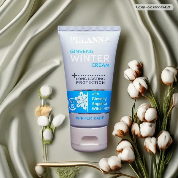 Крем для лица зимний с витамином Е SPF 15 PULANNA 50мл