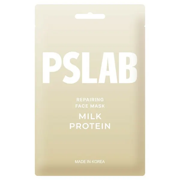 Маска для лица тканевая Pslab Milk Рrotein, восстанавливающая, 23 мл