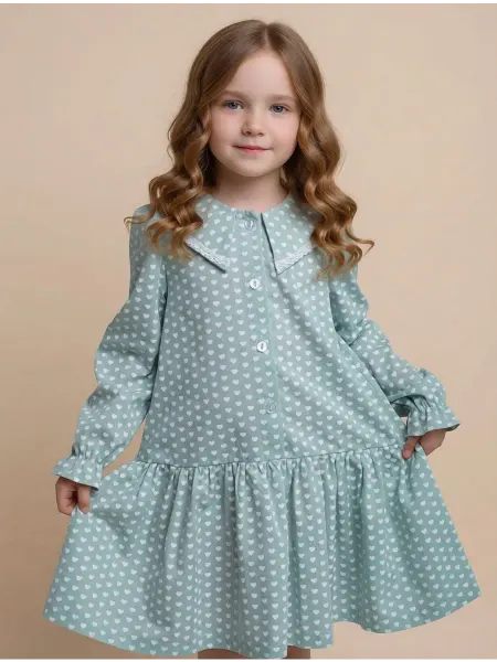 MumSewed Платье в садик с сердечками