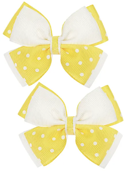 Baby's joy Бантики для волос на резинке детские 7 см 2 штуки