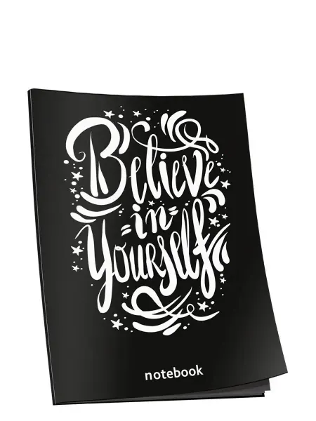 Попурри Блокнот с черными листами. Believe in yourself. А5