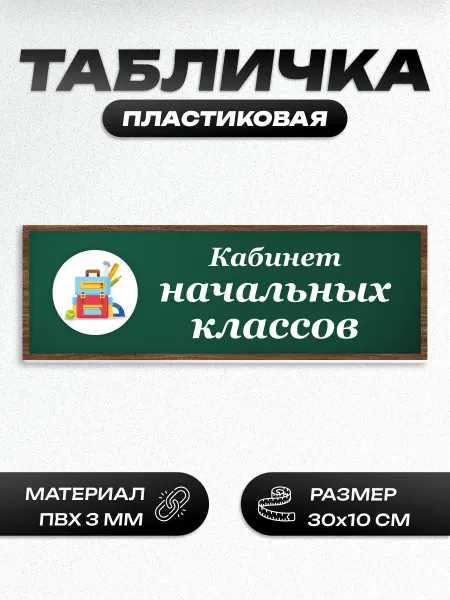 Пиксель Плэйс Таблички Табличка школьная кабинет начальных классов