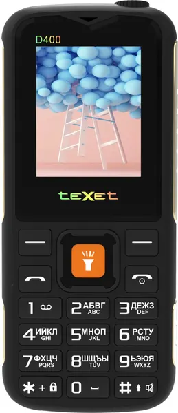 Мобильный телефон Texet TM-D400 черный