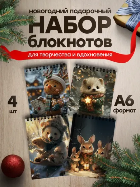 Belki BY Подарочный набор блокнотов для детей на Новый год