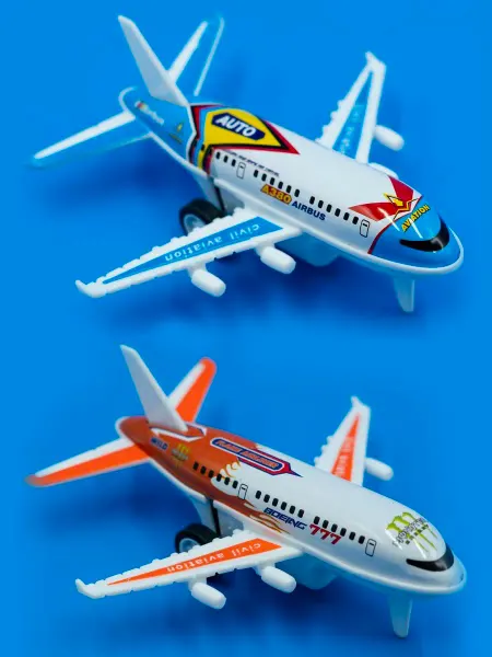 Игрушки Греми Самолет инерционный пассажирский, набор 2шт