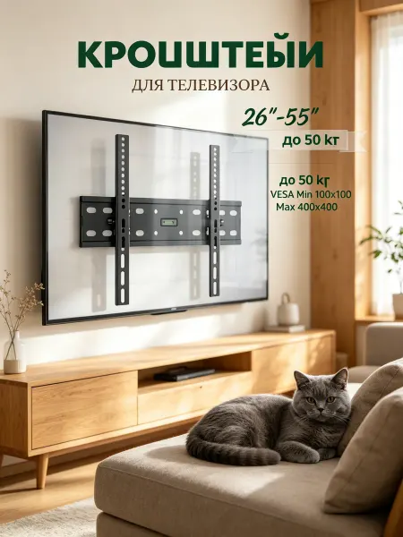 Isa Кронштейн для телевизора наклонный VESA 400x400