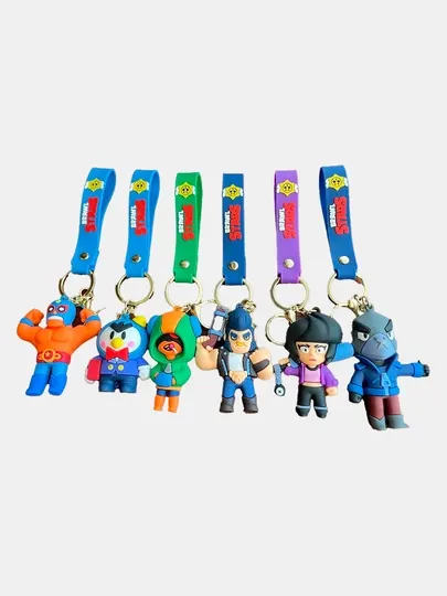 Брелоки Brawl Stars, игрушки и фигурки, леон, спайк, ворон - Бижутерные украшения для мальчиков
